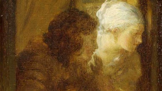 "Un jeune couple à sa fenêtre" - 1775, Jean-Honoré Frangonard