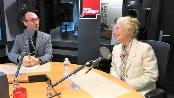 France Musique, studio 361... Emmanuel Reibel, Béatrice Didier & Philippe Venturini (g. à d.)