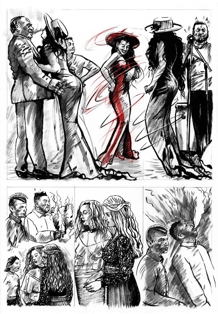Planche du projet "Rumba gitane catalane" de Kkrist Mirror