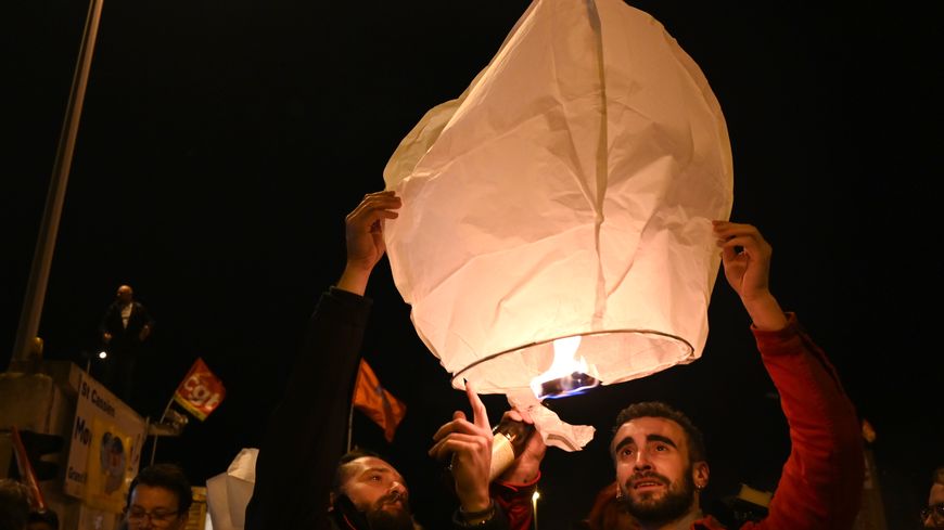 Des opposants à la réforme des retraites, hier, à Marseille