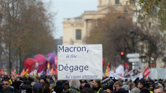 La réforme des retraites était au menu des vœux présidentiels d'Emmanuel Macron ce mardi soir ©Radio France - Nathanael Charbonnier