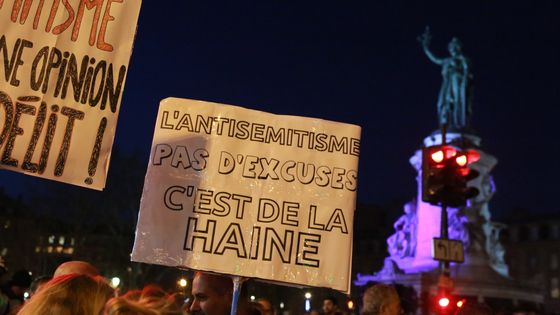 Manifestation contre l'antisémitisme place de la République 19 février 2019 ©Getty - Owen Franken
