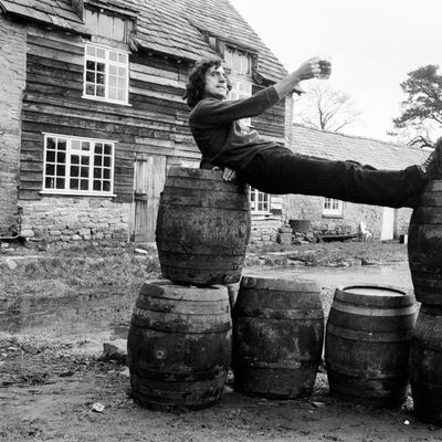 Terry Jones sur un plateau de tournage en février 1978