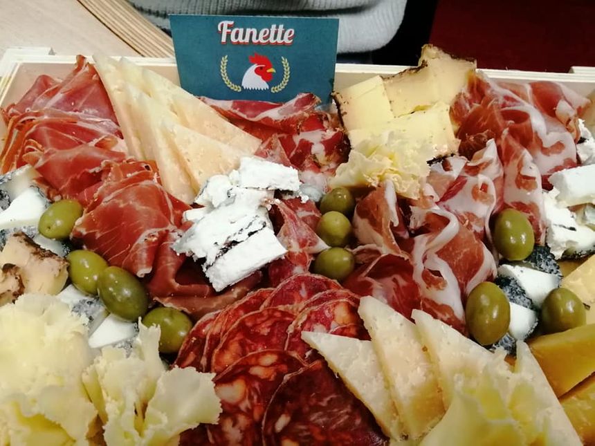 plateau charcuterie et fromage de Fanette