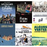 LE REEL SE RACONTE EN IMAGES / (TH. CHAVANT, LA REVUE DESSINEE-DELCOURT / V. JAROUSSEAU, LES ARENES / M. DOURU, LA BOITE A BULLES / B. PEYRUCQ, LA MARTINIERE / M. PARCIBOULA, STEINKIS) /