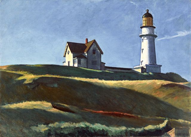 EDWARD HOPPER LIGHTHOUSE HILL, 1927 / Huile sur toile / 73.8 x 102.2 cm / Dallas Museum of Art, don de Mr et Mme Maurice Purnell
