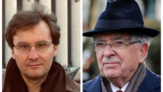 Franck Krawczyk © PLEIN JOUR // Jean-Pierre Chevènement © PHILIPPE WOJAZER / POOL / AFP