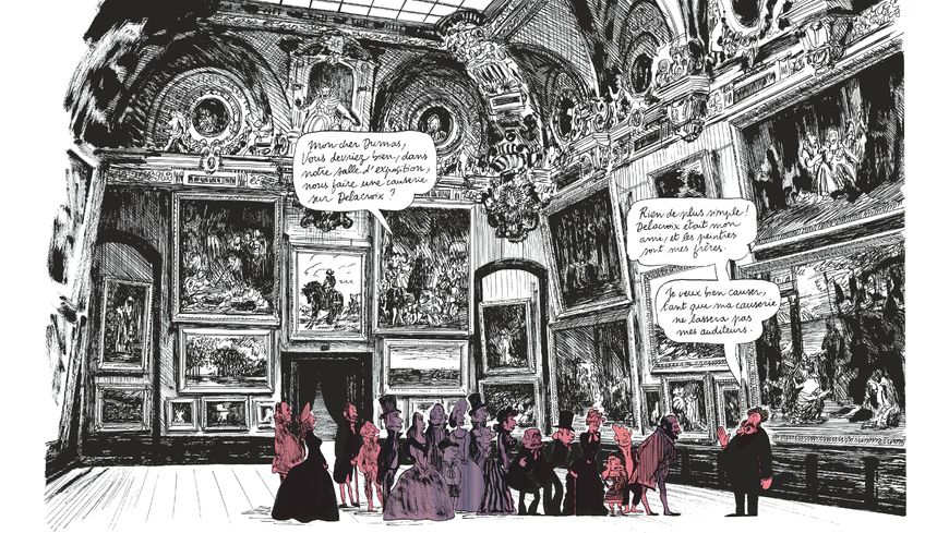 Extrait de Delacroix, de Catherine Meurisse (2019)