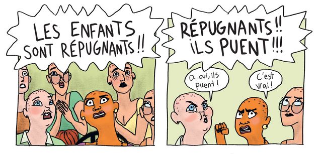 Détail d'une planche de "Sacrées sorcières" de Pénélope Bagieu d'après Roald Dahl