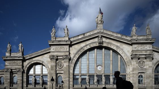 Photo de la façade de la gare du Nord prise le 10 octobre 2019 à Paris. ©AFP - PHILIPPE LOPEZ