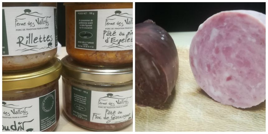 Les produits de la Ferme des Vallons de Vielle-Tursan