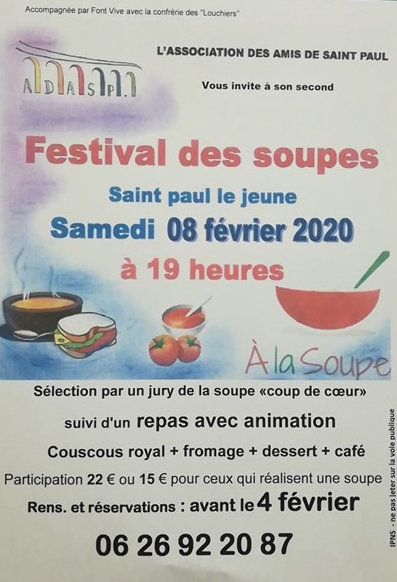 Festival des Soupes de St Paul le Jeune