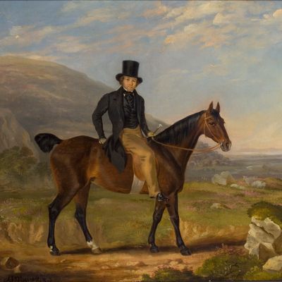 Un cavalier sur son cheval en 1843