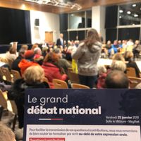 350 personnes ont assisté le 25 janvier 2019 à la réunion organisée à Annecy dans le cadre du Grand Débat national.