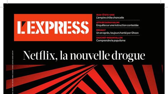 La première une de la nouvelle formule de L'Express est consacrée à l'empire Netflix. - Rob Dobi / L'Express