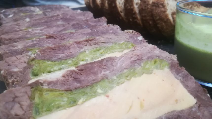 Terrine d'hiver de Yannick Galloin chef du Valmont à Dax