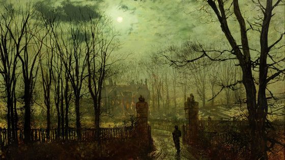 "At The Park Gate" (1878), John Atkinson Grimshaw - Creative Commons