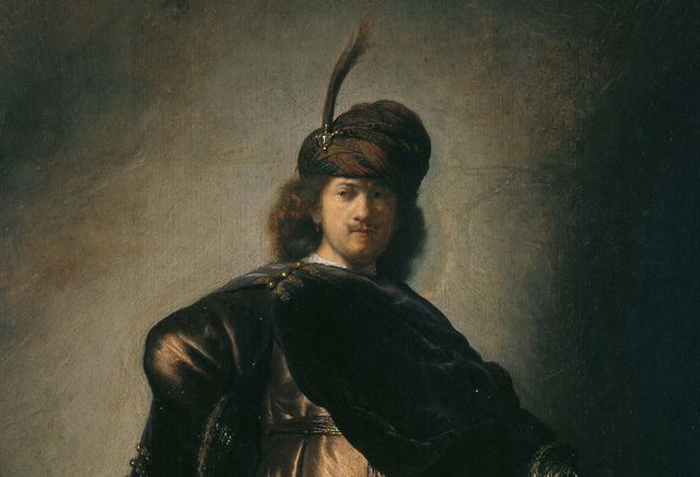 Portrait de l'artiste en costume oriental - Rembrandt vers 1631