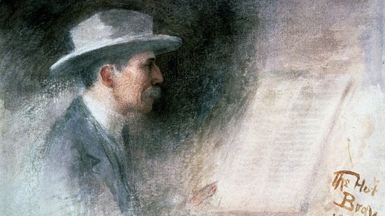 Portrait couleur d'Edward William Elgar- Worcester, Elgar Birthplace Museum ©Getty - DeAgostini