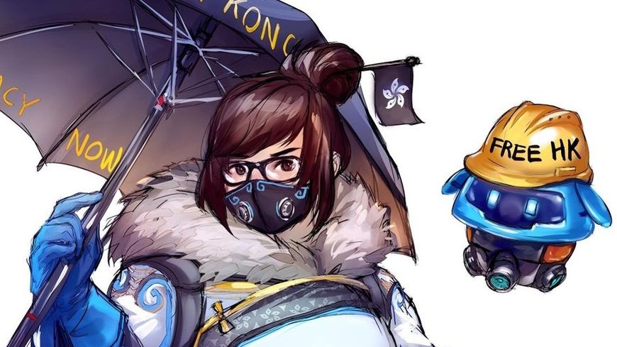 Le personnage d'origine chinoise du jeu "Overwatch", Mei, est devenu un mème pro Hong-Kong.