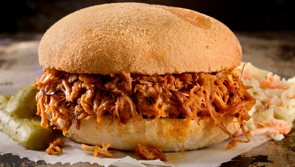 Le burger à l’effiloché de porc