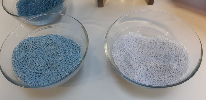 Quand les bouteilles deviennent des granulés
