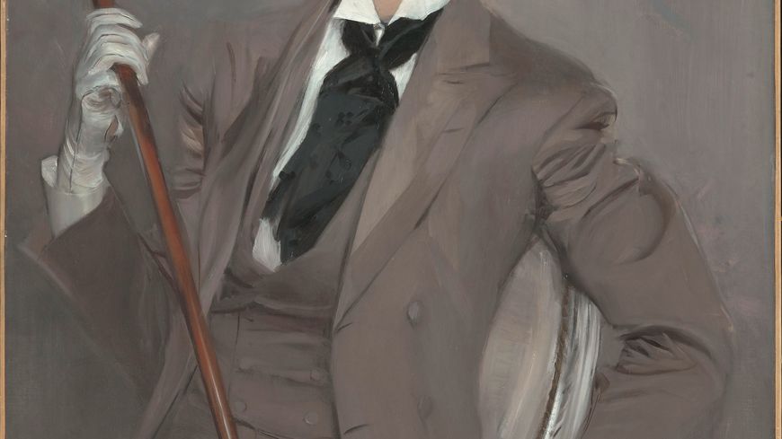 Giovanni Boldini (1842-1931), Le Comte Robert de Montesquiou1897, Huile sur toile 115,5 x L. 82,5 cm. Paris, Musée d'Orsay