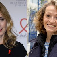 Julie Gayet et Annick Cojean pour "Je ne serais pas arrivée là si..." sur scène