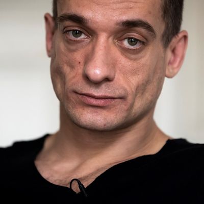 L'artiste et activiste russe Pyotr Pavlensky à Paris en février 2020