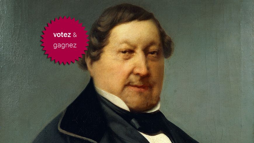 Gioachino Rossini, peinture de G. P. da Fano (détail)