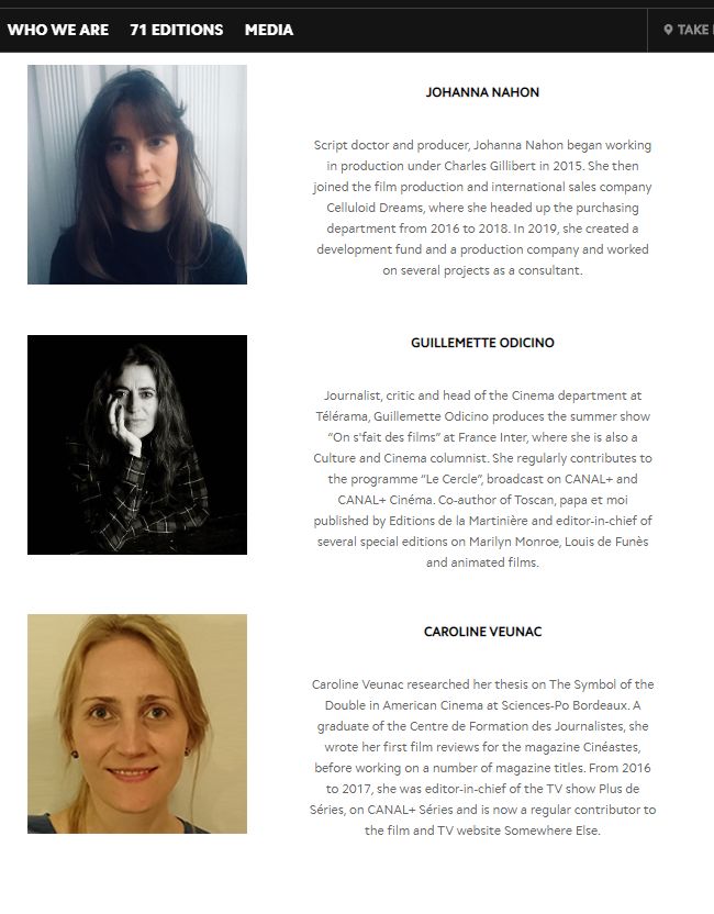 Le comité de sélection du Festival de Cannes 2020.
