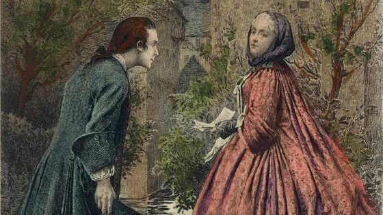 Jean-Jacques Rousseau et Madame de Warens en 1732 sur une gravure de Maurice Leloir ©Getty - DEA PICTURE LIBRARY