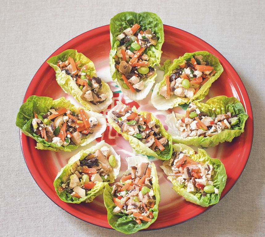 Tofu sauté en coupelles croquantes
