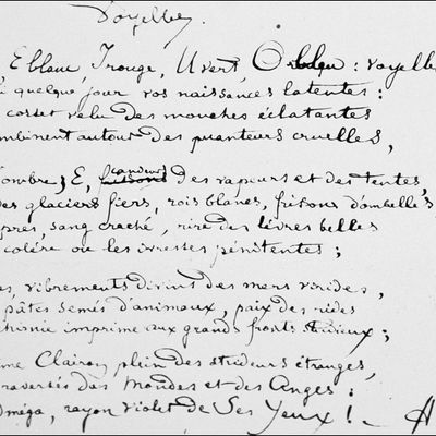 Rimbaud, "Voyelles"