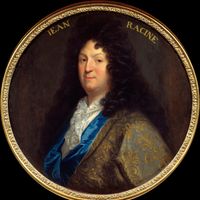 Portrait de Jean Racine (1639-1699). Tableau d’après Jean Baptiste Santerre (1651-1717). Musée du Château de Versailles, France