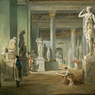 Hubert Robert. Salle des Quatre Saisons au Louvre. Années 1790 Huile sur toile. Musée du Louvre, Paris