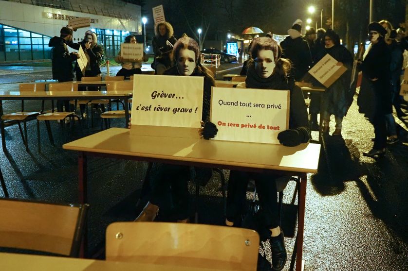 Des étudiants de l'université des sciences de Tours, 30/01/2020