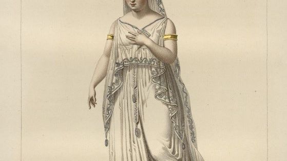 Mlle Volnais, rôle d'Iphigénie (Iphigénie en Aulide)