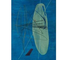 Hans Hartung, T1934-2, 1934 Huile sur toile 120 x 87 cm, Collection particulière, Suisse