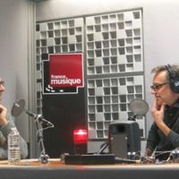 France Musique, studio 361... François Le Roux, baryton & le producteur Philippe Venturini (g. à d.)