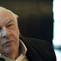 Le nouveau président de l'Académie Goncourt, l'écrivain Didier Decoin le 20 janvier 2020