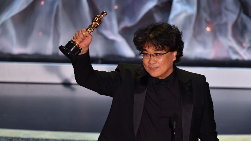 Le cinéaste Bong Joon-ho, dimanche soir aux Oscars