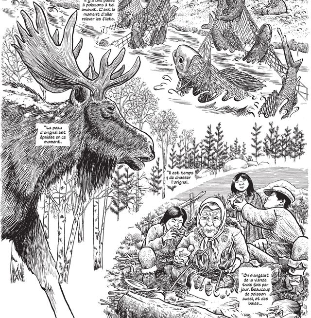 Détail d'une planche de "Payer la terre" de Joe Sacco