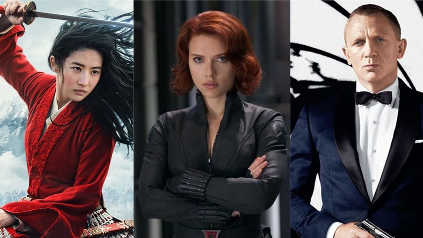 Mulan (Disney) - Black Widow (Marvel) - James Bond (Universal)