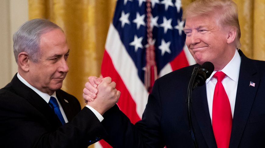 Les deux dirigeants israélien et américain, Netanyahu et Trump, ce mardi 28 janvier 2020, à la Maison Blanche.