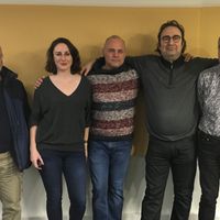 De gauche à droite : Hubert Prolongeau, Elise Lépine, Joseph Incardona, François Angelier et Christophe Bier