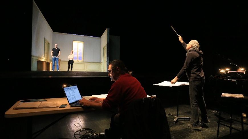 Répétition - Photo © Gilles Abegg – Opéra de Dijon.