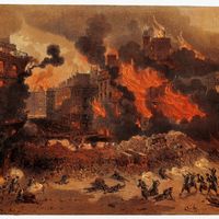 La Commune de Paris, incendie de la nuit du 24 mai 1871
