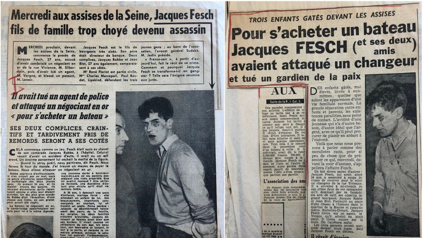 Le traitement de l'affaire Jacques Fesch dans les journaux d'avril 1957