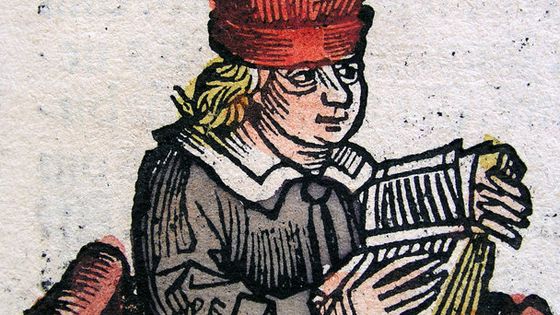 Ésope représenté dans les Chroniques de Nuremberg de 1493. - Anonyme